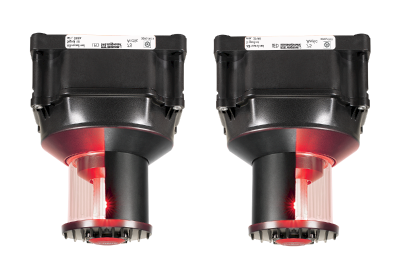 75 ARCTIC LED A/R RED UPSIDE DOWN (2X180&#176;) STB+PORT 115-230VAC