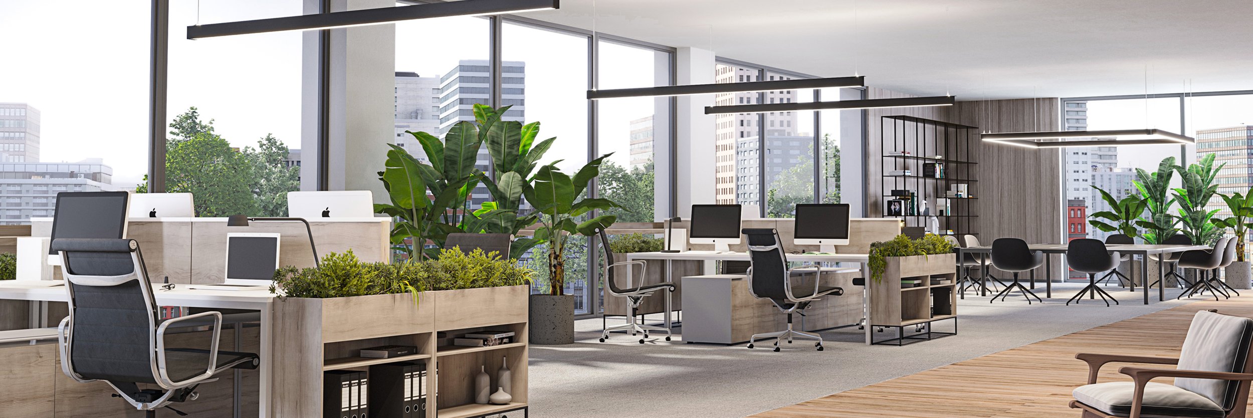 Open-plan offices